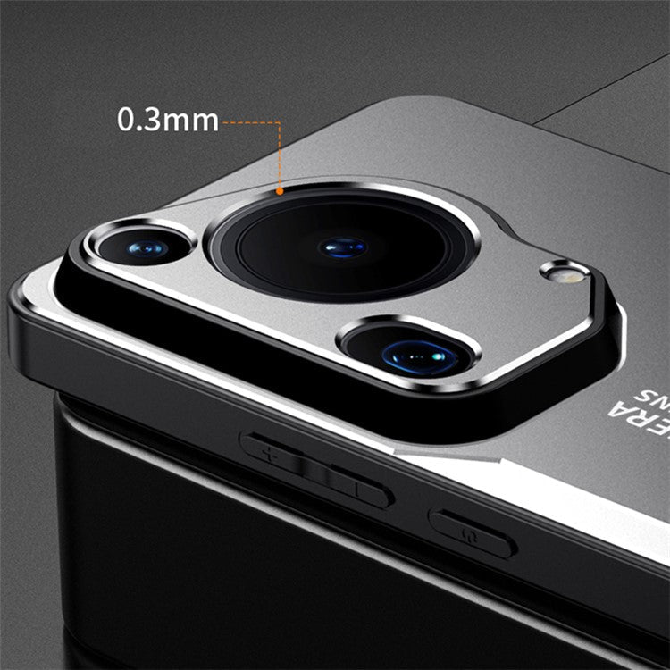 For Huawei Pura 70 Ultra Metal Phone Case Aluminum Alloy+PC+TPU Hybrid Back Cover - Silver