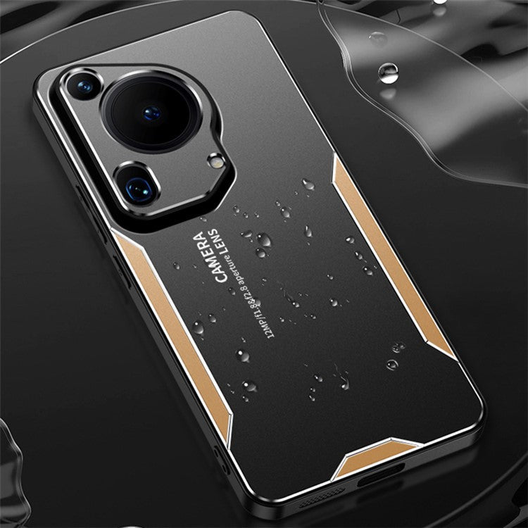 For Huawei Pura 70 Ultra Metal Phone Case Aluminum Alloy+PC+TPU Hybrid Back Cover - Blue