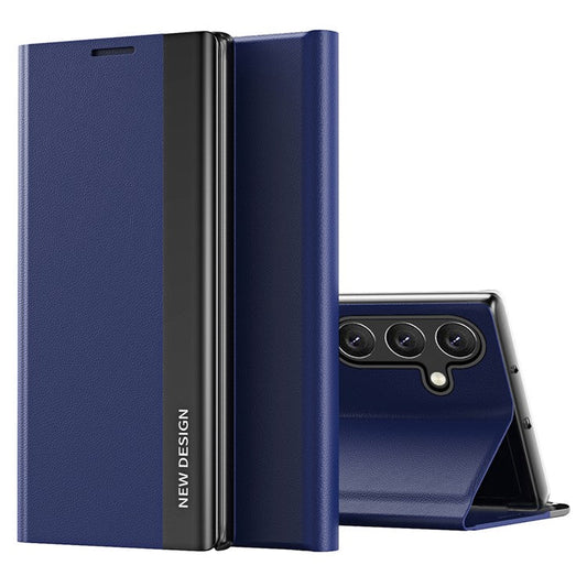 For Samsung Galaxy M55 5G / C55 5G / F55 5G Case Stand Shockproof Leather Phone Cover - Sapphire