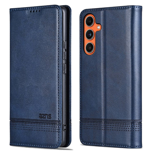 AZNS For Samsung Galaxy M55 5G / C55 5G / F55 5G Case Wallet PU Leather Magnetic Absorption Phone Cover - Blue