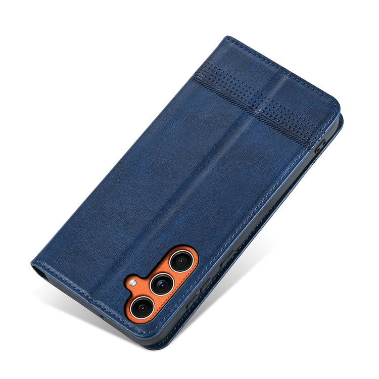AZNS For Samsung Galaxy M55 5G / C55 5G / F55 5G Case Wallet PU Leather Magnetic Absorption Phone Cover - Blue