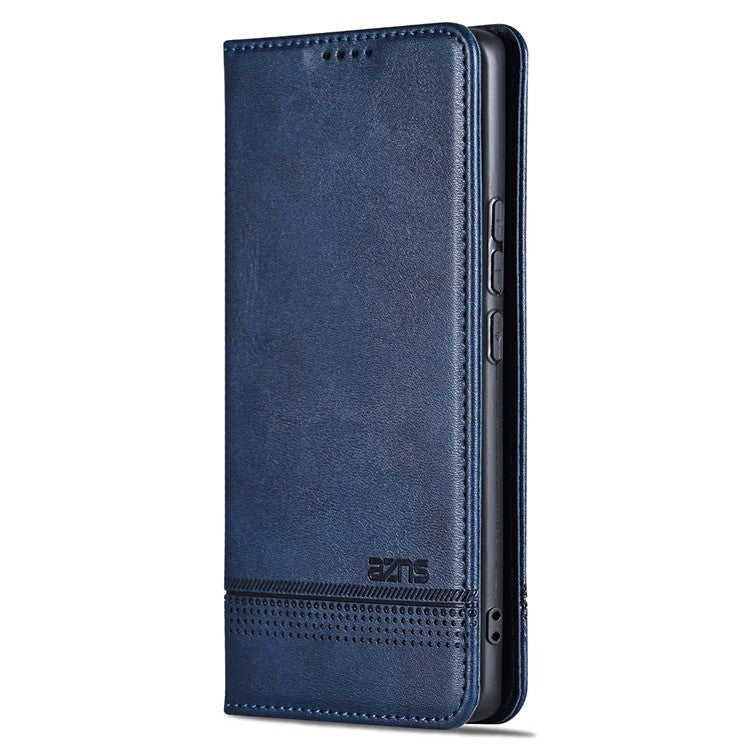 AZNS For Samsung Galaxy M55 5G / C55 5G / F55 5G Case Wallet PU Leather Magnetic Absorption Phone Cover - Blue