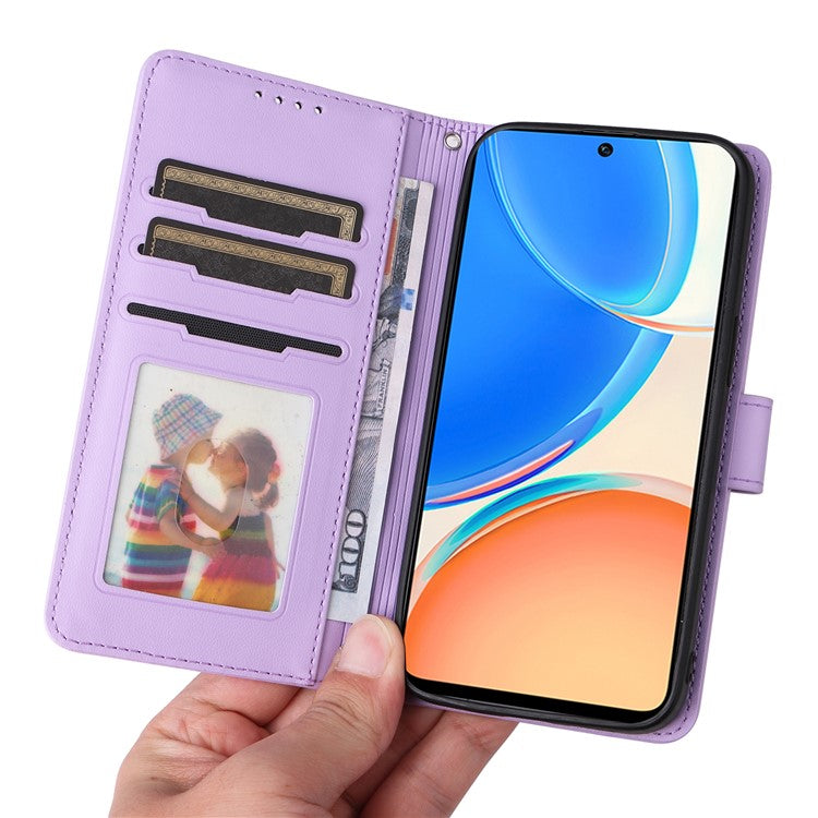 BETOPNICE 005 For Honor X8 4G / X30i / Play6T Pro Leather Case Wallet Detachable Magnetic Phone Cover - Purple