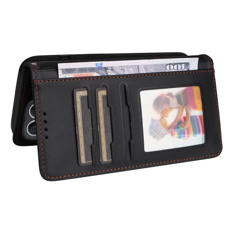 BETOPNICE 005 For Honor X8 4G / X30i / Play6T Pro Leather Case Wallet Detachable Magnetic Phone Cover - Black