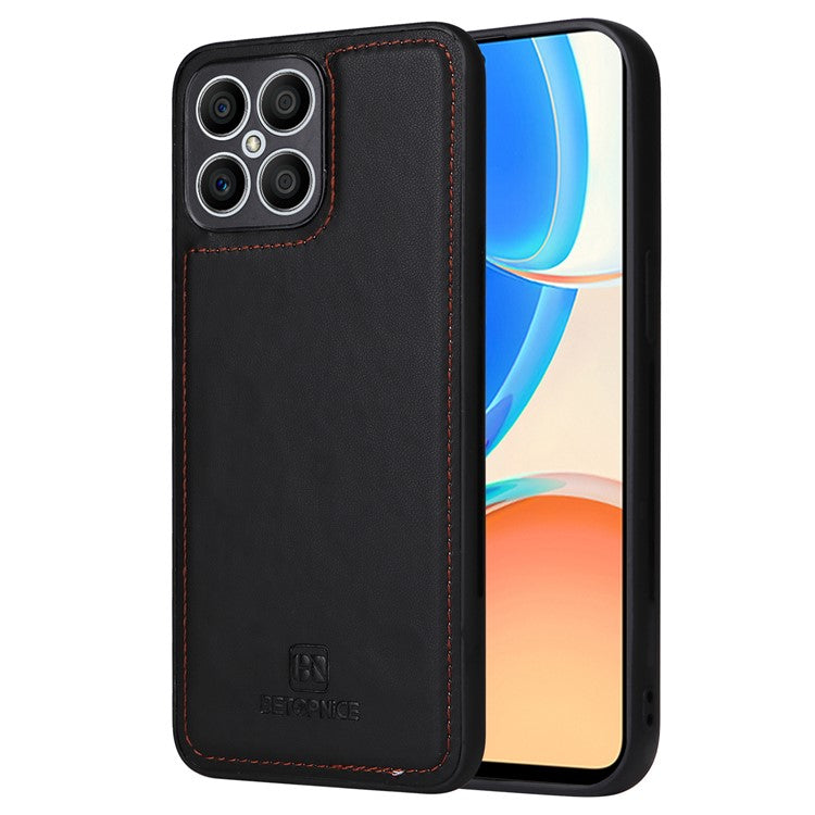 BETOPNICE 005 For Honor X8 4G / X30i / Play6T Pro Leather Case Wallet Detachable Magnetic Phone Cover - Black