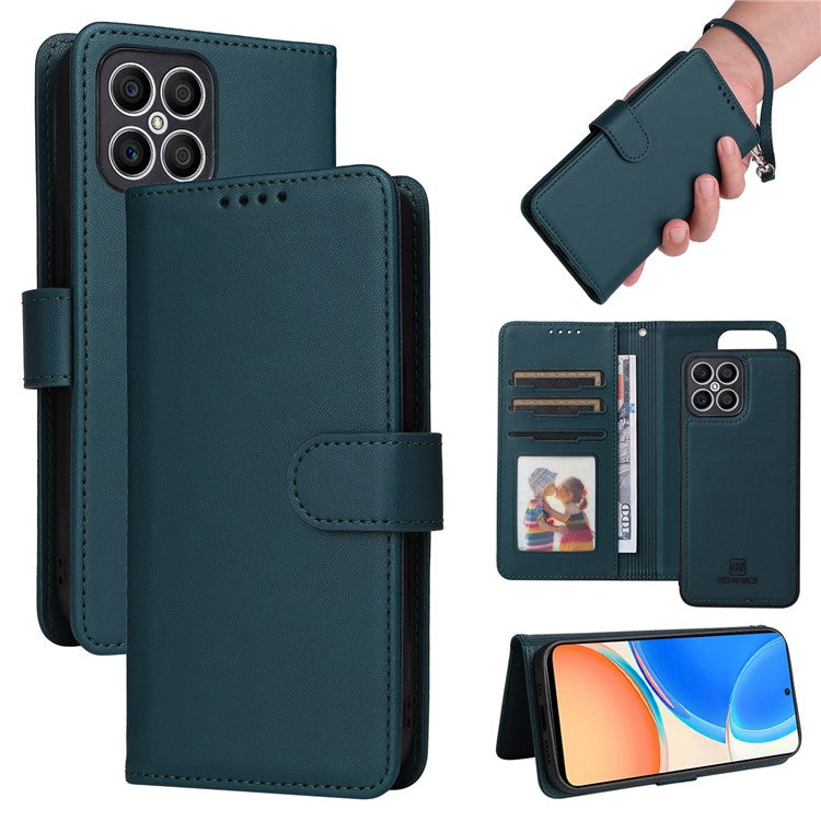 BETOPNICE 005 For Honor X8 4G / X30i / Play6T Pro Leather Case Wallet Detachable Magnetic Phone Cover - Blue