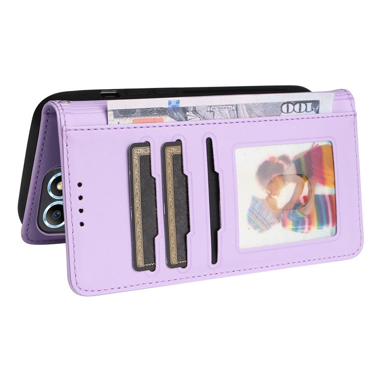 BETOPNICE 005 For Honor X8 5G / X6 4G / Play6C 4G / X6s 4G / 70 Lite / X8a 5G Case Detachable Wallet Leather Phone Cover - Purple