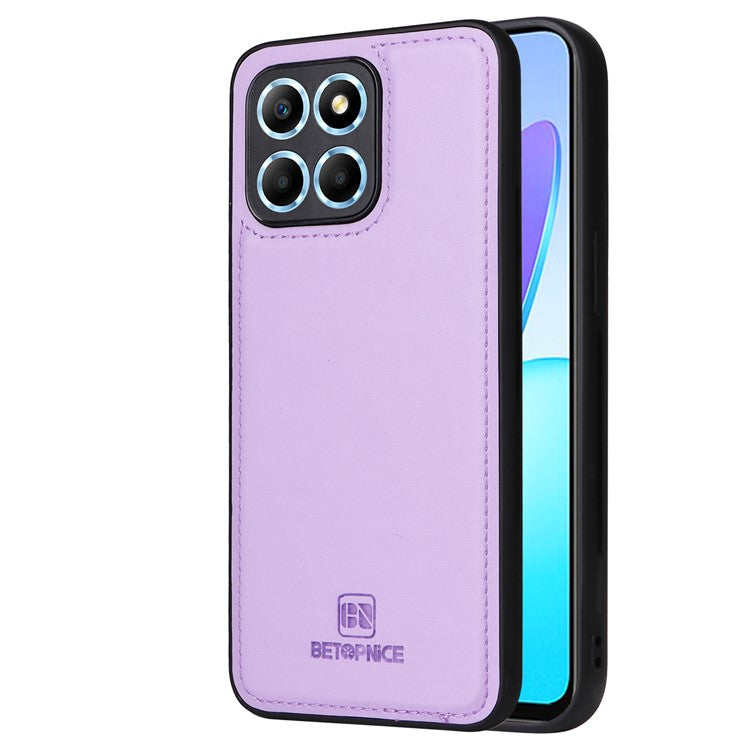 BETOPNICE 005 For Honor X8 5G / X6 4G / Play6C 4G / X6s 4G / 70 Lite / X8a 5G Case Detachable Wallet Leather Phone Cover - Purple