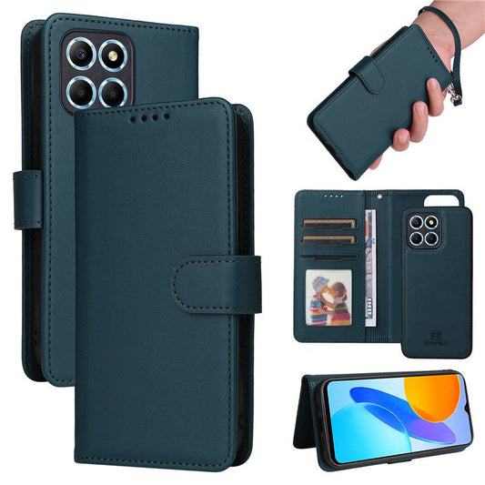 BETOPNICE 005 For Honor X8 5G / X6 4G / Play6C 4G / X6s 4G / 70 Lite / X8a 5G Case Detachable Wallet Leather Phone Cover - Blue