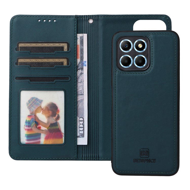 BETOPNICE 005 For Honor X8 5G / X6 4G / Play6C 4G / X6s 4G / 70 Lite / X8a 5G Case Detachable Wallet Leather Phone Cover - Blue