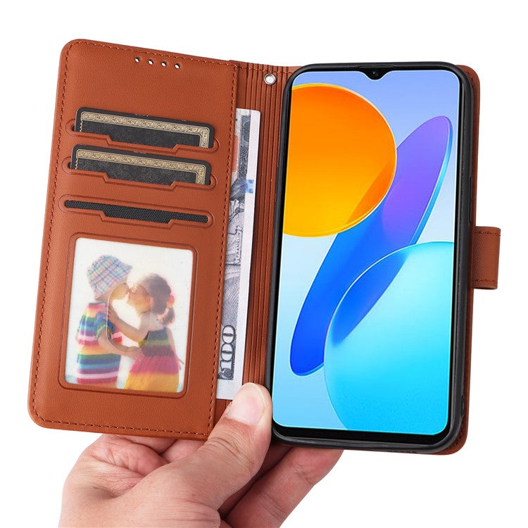 BETOPNICE 005 For Honor X8 5G / X6 4G / Play6C 4G / X6s 4G / 70 Lite / X8a 5G Case Detachable Wallet Leather Phone Cover - Brown