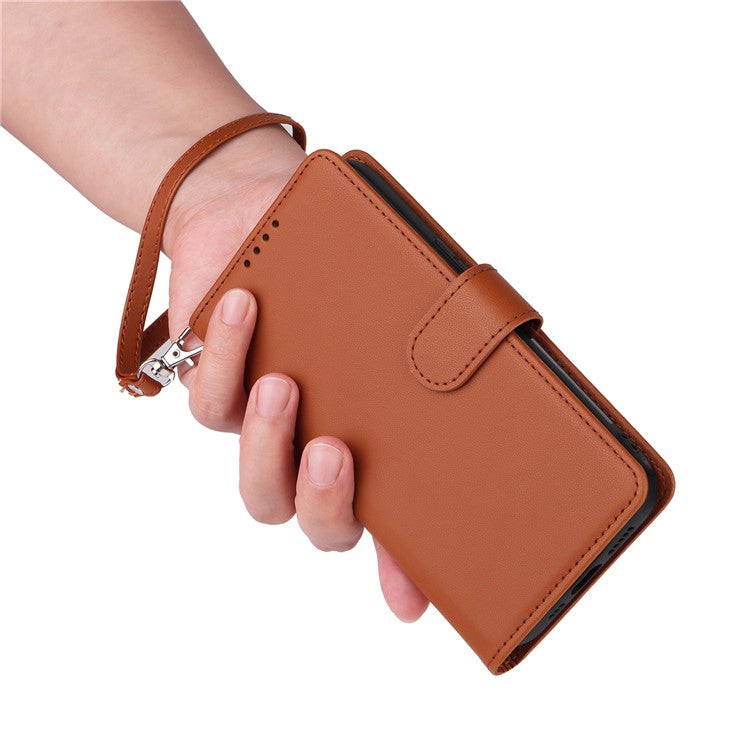 BETOPNICE 005 For Honor X8 5G / X6 4G / Play6C 4G / X6s 4G / 70 Lite / X8a 5G Case Detachable Wallet Leather Phone Cover - Brown