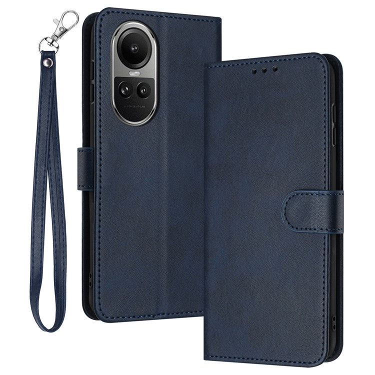 PU Leather Phone Cases for Oppo Reno10 5G (Global) / Reno10 Pro 5G (Global) Wholesale Wallet Mobile Phone Stand Cover - Sapphire
