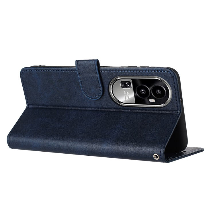 Leather Phone Cases for Oppo Reno10 Pro+ 5G Wholesale Wallet Mobile Phone Stand Cover - Sapphire