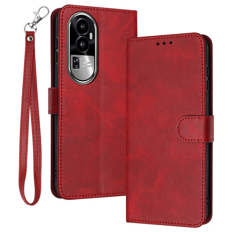 Leather Phone Cases for Oppo Reno10 Pro+ 5G Wholesale Wallet Mobile Phone Stand Cover - Red