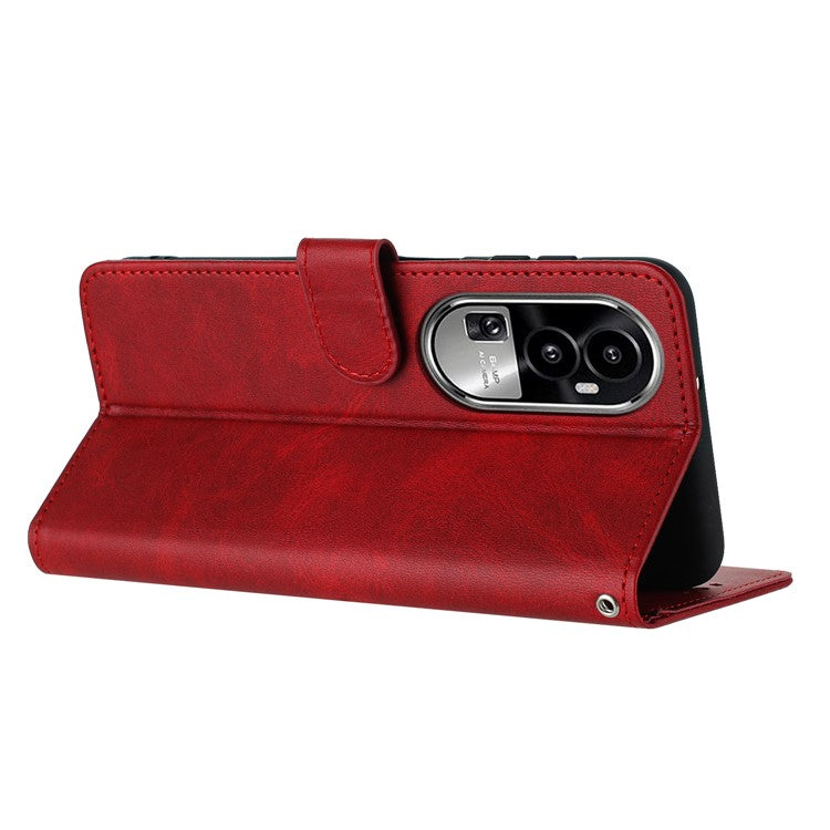 Leather Phone Cases for Oppo Reno10 Pro+ 5G Wholesale Wallet Mobile Phone Stand Cover - Red