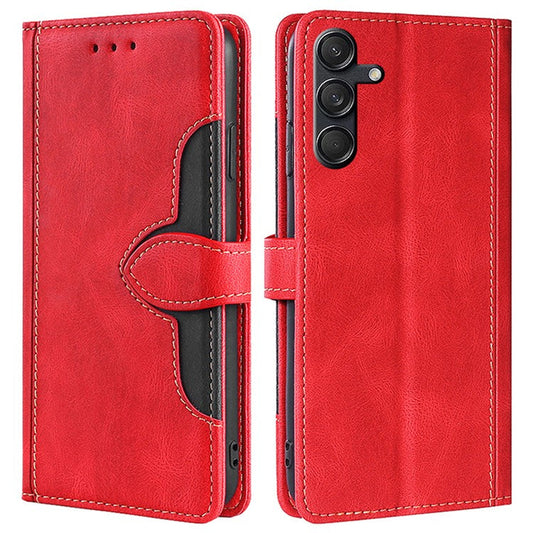 For Samsung Galaxy M55 5G / C55 5G / F55 5G Wallet Case Leather Phone Cover Mobile Accessories Wholesale Supplier - Red