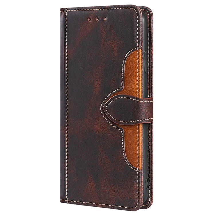 For Huawei Pura 70 Case Magnetic Buckle Leather Skin Feel Phone Cover - Brown