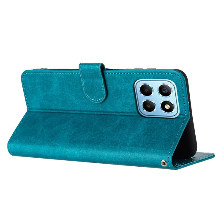Leather Phone Cases for Honor X8 5G / Play6C 4G / X6 4G / X6s 4G / 70 Lite 5G Wholesale Calf Texture Cover - Green