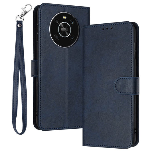 For Honor X9 4G / X9 5G / X30 5G / Magic 4 Lite 5G / X40 GT 5G Wholesale Wallet Calf Texture Cell Phone Cover - Sapphire