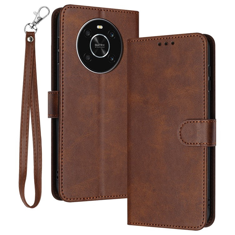For Honor X9 4G / X9 5G / X30 5G / Magic 4 Lite 5G / X40 GT 5G Wholesale Wallet Calf Texture Cell Phone Cover - Brown
