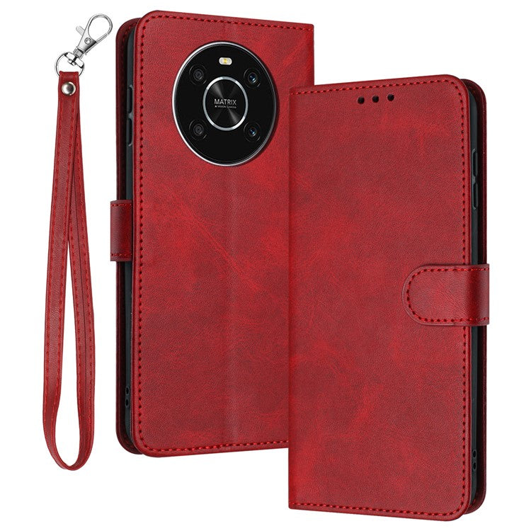 For Honor X9 4G / X9 5G / X30 5G / Magic 4 Lite 5G / X40 GT 5G Wholesale Wallet Calf Texture Cell Phone Cover - Red