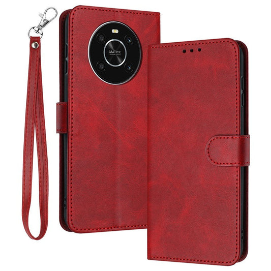 For Honor X9 4G / X9 5G / X30 5G / Magic 4 Lite 5G / X40 GT 5G Wholesale Wallet Calf Texture Cell Phone Cover - Red