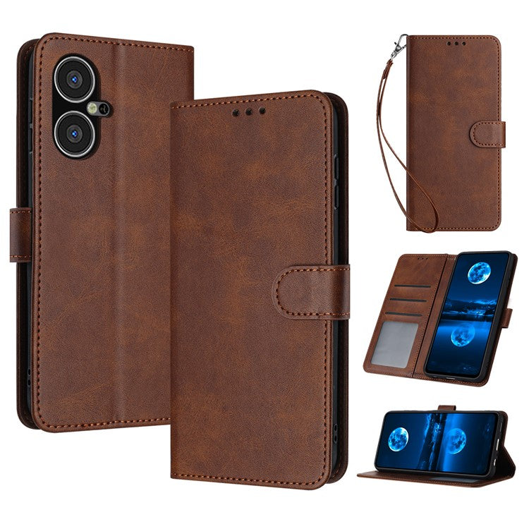 For TECNO Pova Neo 3 4G Case Full Protection Phone Wallet Cover Mobile Accessories Wholesale - Brown