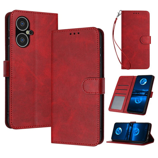 For TECNO Pova Neo 3 4G Case Full Protection Phone Wallet Cover Mobile Accessories Wholesale - Red