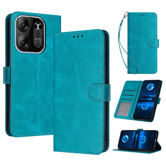 For TECNO Spark Go 2023 4G / Pop 7 Pro 4G / Pop 7 / Infinix Smart 7 (India) 4G / Smart 7 / Smart 7 HD Calf Texture Leather Case - Green