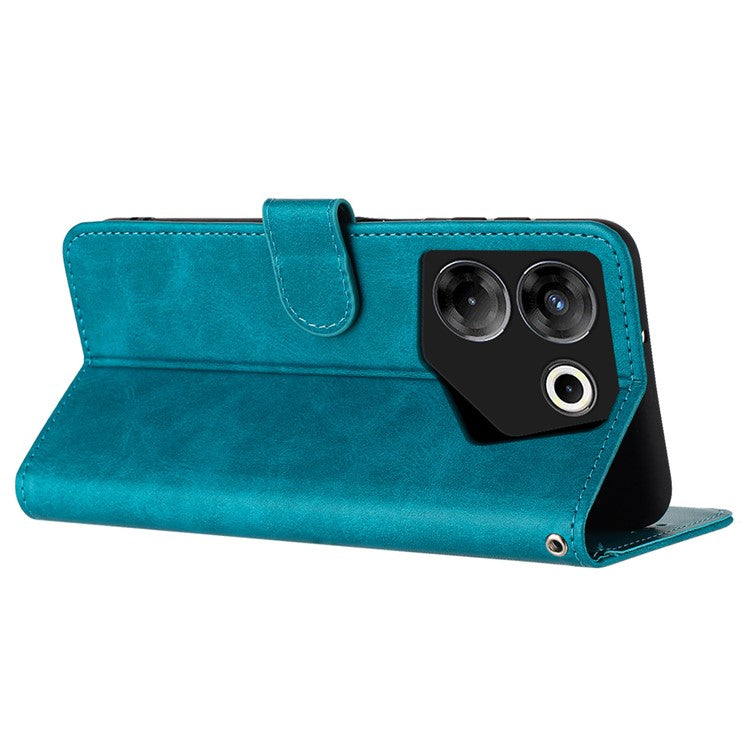 For TECNO Camon 20 Pro 5G Case Leather Stand Wallet Magnetic Clasp Phone Cover - Green