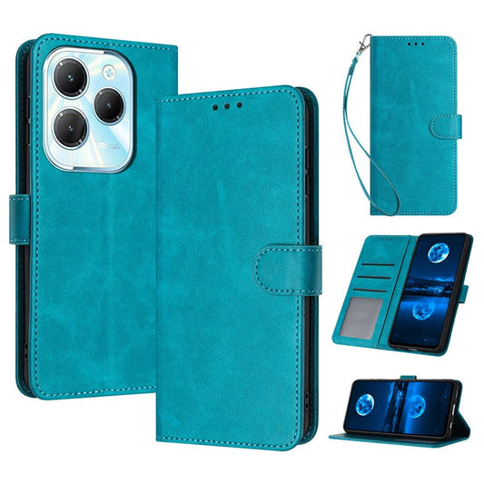 For TECNO Spark 20 Pro / Infinix Hot 40 / Hot 40 Pro Case Folding Stand Leather Wallet Phone Cover - Green