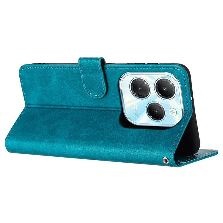 For TECNO Spark 20 Pro / Infinix Hot 40 / Hot 40 Pro Case Folding Stand Leather Wallet Phone Cover - Green