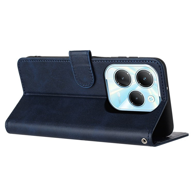 For TECNO Spark 20 Pro / Infinix Hot 40 / Hot 40 Pro Case Folding Stand Leather Wallet Phone Cover - Sapphire