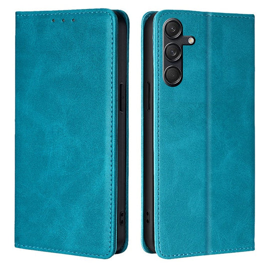 For Samsung Galaxy M55 5G / C55 5G / F55 5G Case Magnetic Closing PU Leather Wallet Stand Phone Cover - Baby Blue