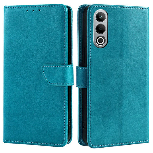For OnePlus Nord CE4 5G Case PU Leather+TPU Phone Proctive Cover Calf Texture Wallet - Baby Blue