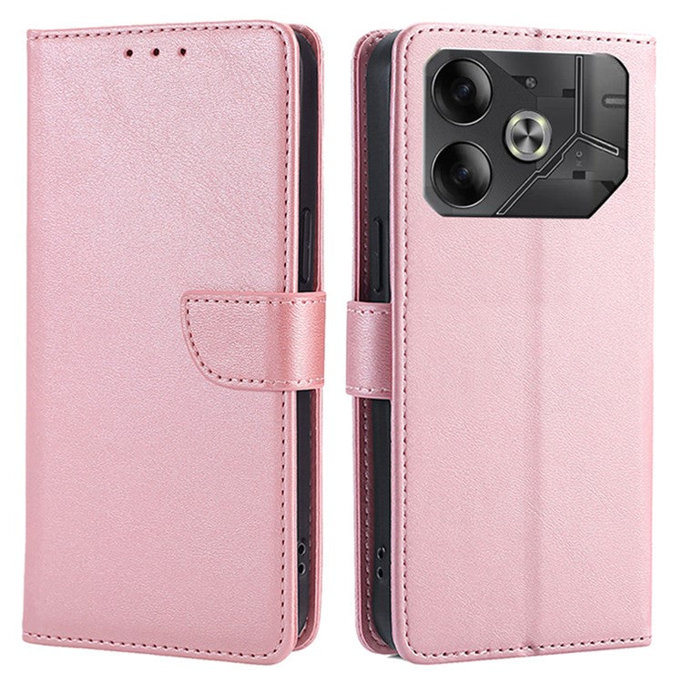 For TECNO Pova 6 5G Case Wallet Leather Phone Cover Mobile Accessories Wholesale - Rose Gold