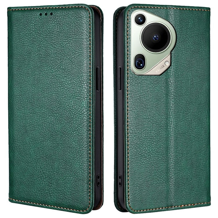 For Huawei Pura 70 Ultra Case Leather Phone Cover Mobile Accessories Wholesale Supplier - Green