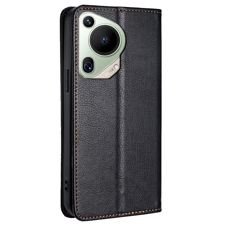 For Huawei Pura 70 Ultra Case Leather Phone Cover Mobile Accessories Wholesale Supplier - Black
