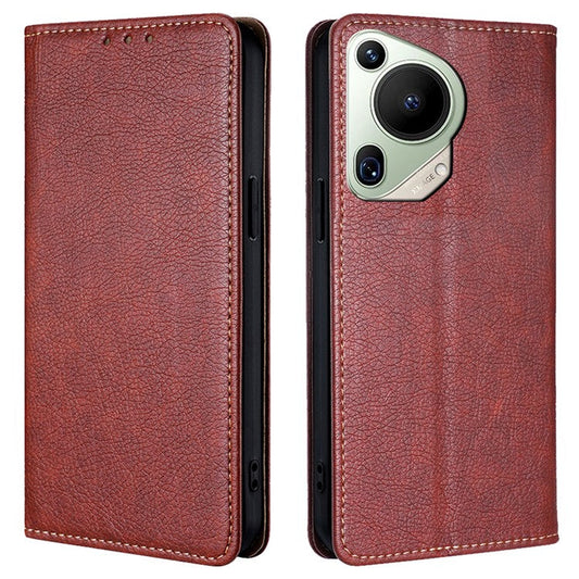 For Huawei Pura 70 Ultra Case Leather Phone Cover Mobile Accessories Wholesale Supplier - Brown