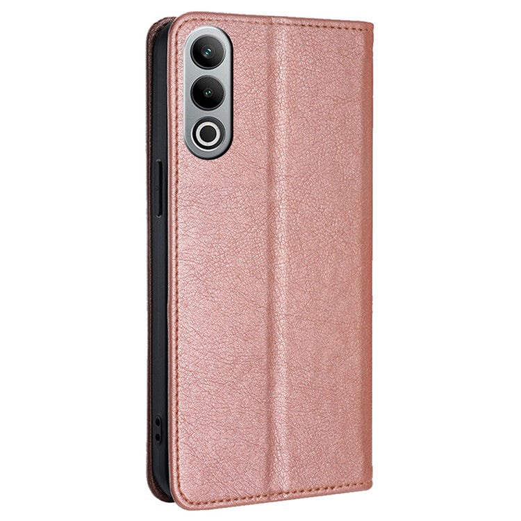 For OnePlus Nord CE4 5G Phone Case Leather Wallet Cover Mobile Accessories Wholesale - Rose Gold