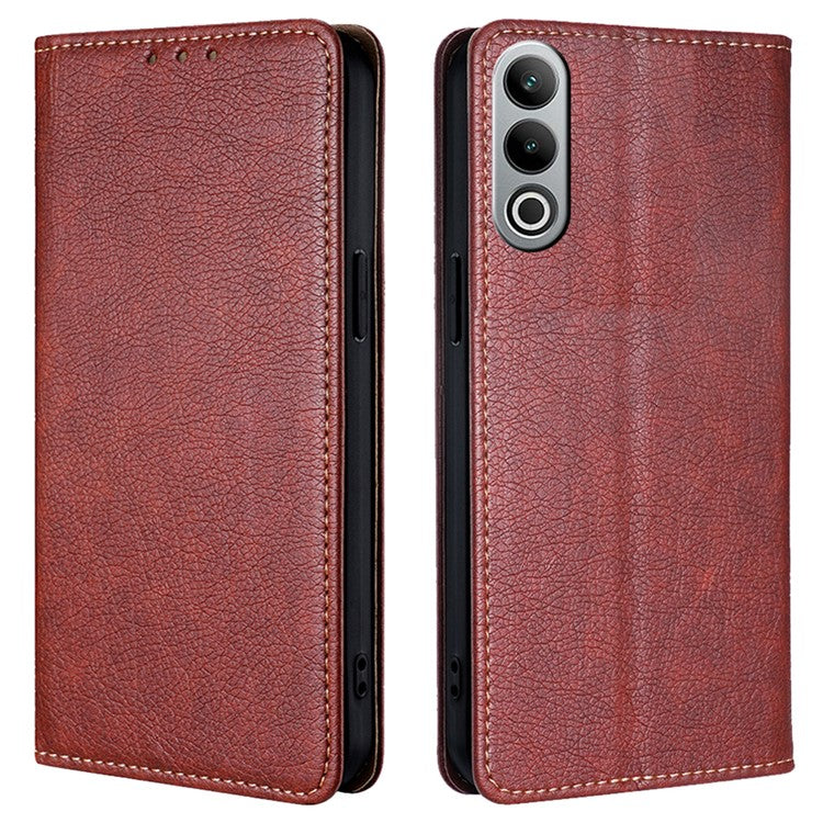 For OnePlus Nord CE4 5G Phone Case Leather Wallet Cover Mobile Accessories Wholesale - Brown