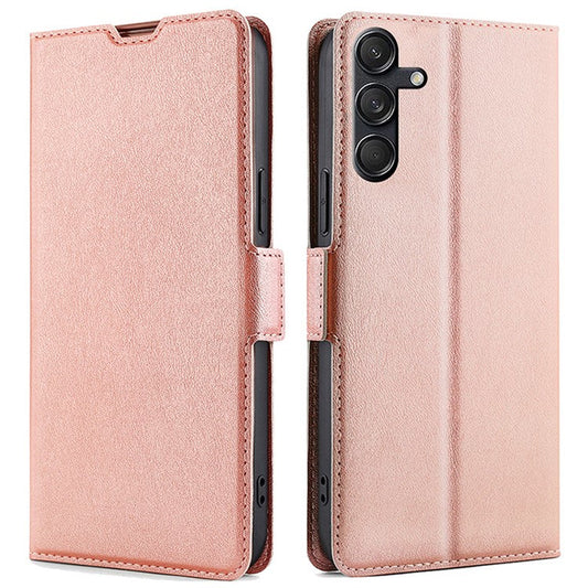 For Samsung Galaxy M55 5G / C55 5G / F55 5G Leather Phone Cover with Card Slots Mobile Accessories Wholesale - Rose Gold