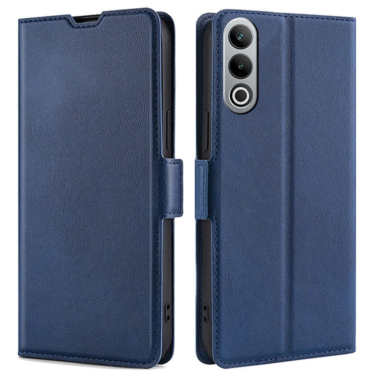 For OnePlus Nord CE4 5G Case Card Slots PU Leather Stand Flip Phone Cover - Blue