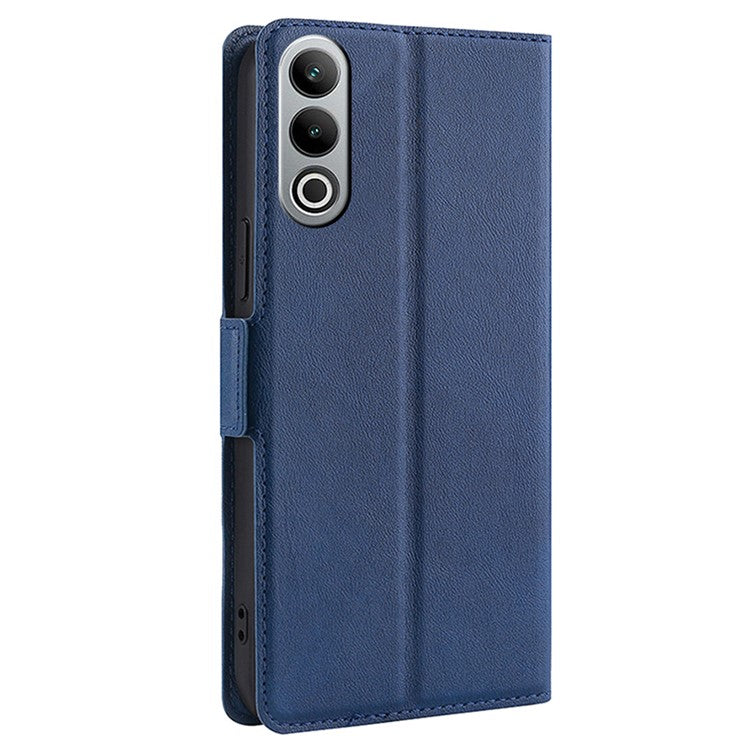 For OnePlus Nord CE4 5G Case Card Slots PU Leather Stand Flip Phone Cover - Blue