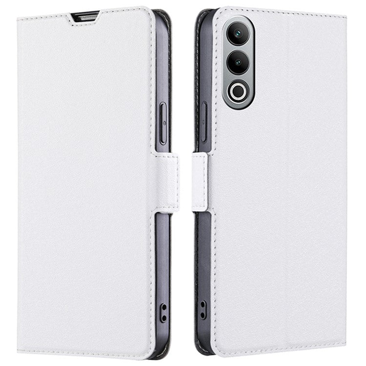 For OnePlus Nord CE4 5G Case Card Slots PU Leather Stand Flip Phone Cover - White