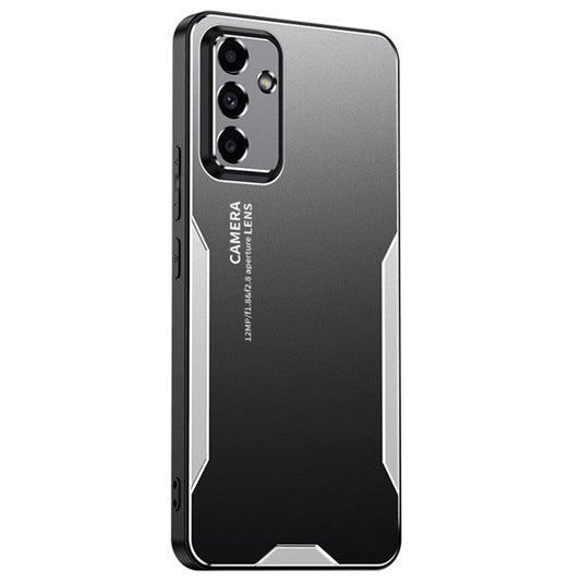 For Samsung Galaxy M55 5G / C55 5G / F55 5G Case Aluminum Alloy+PC+TPU Military Drop Protection Phone Cover - Silver