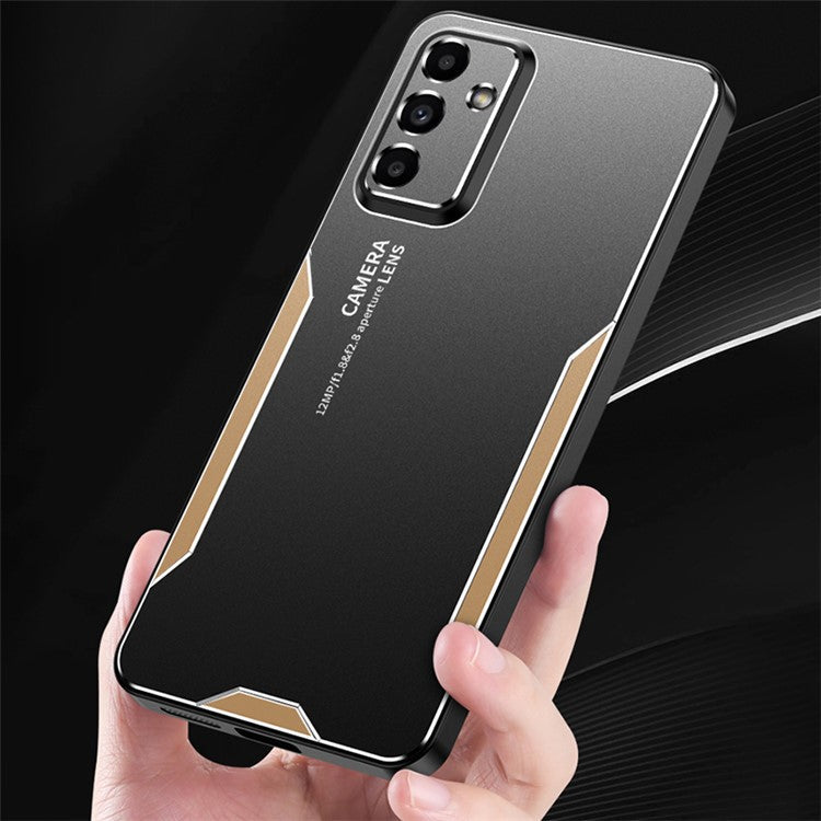 For Samsung Galaxy M55 5G / C55 5G / F55 5G Case Aluminum Alloy+PC+TPU Military Drop Protection Phone Cover - Red
