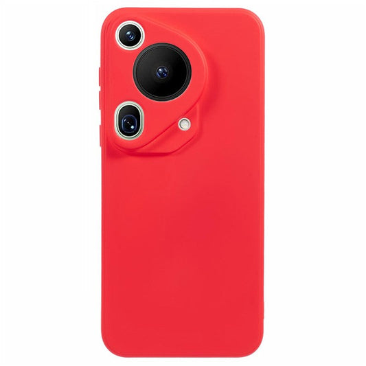 For Huawei Pura 70 Ultra Case Anti-Scratch Fiber Lining TPU Phone Cover - Red