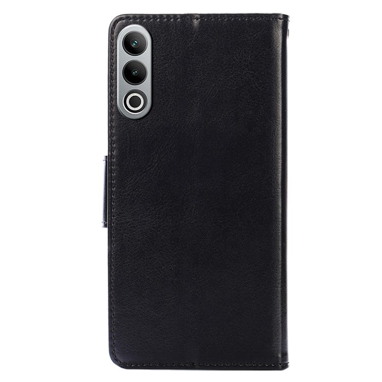 For OnePlus Nord CE4 5G Case Leather Wallet Stand Cover Phone Accessories Distributors - Black